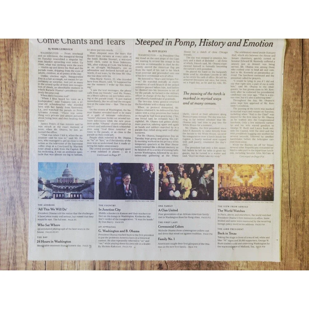 2009 Jan 21: President OBAMA Inauguration Day Special - NY Times New York